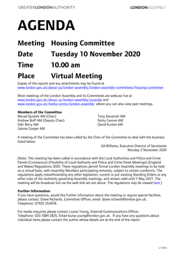 (Public Pack)Agenda Document for Housing Committee, 10/11/2020 10