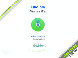 Find My Iphone / Ipad