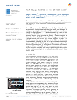 An X-Ray Gas Monitor for Free-Electron Lasers1