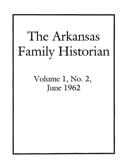 The Arkansas Family Historian