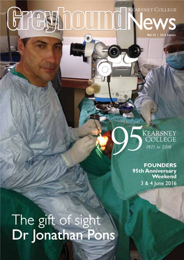 The Gift of Sight Dr Jonathan Pons JOIN US on SOCIAL MEDIA