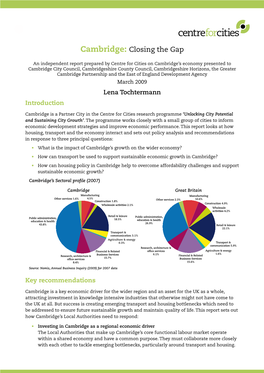 Cambridge: Closing the Gap