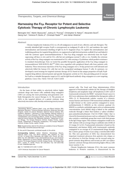 Harnessing the Fcm Receptor for Potent and Selective Cytotoxic Therapy of Chronic Lymphocytic Leukemia
