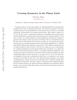Crossing Symmetry in the Planar Limit