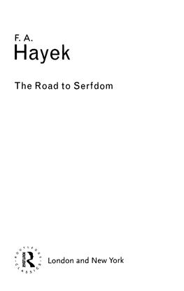The Road to Serfdom