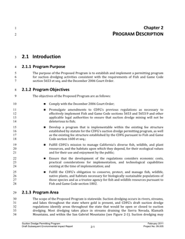 Draft SEIR Chapter 2 Program Description