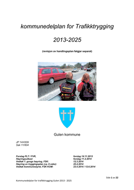 Kommunedelplan for Trafikktrygging 2013