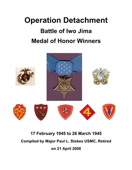 Battle of Iwo Jima Medal of Honor Winners
