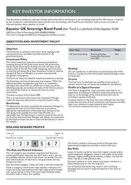 Equator UK Sovereign Bond Fund