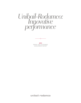 Unibail-Rodamco: Innovative Performance