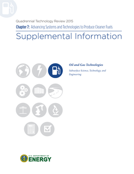 Oil and Gas Technologies Supplemental Information