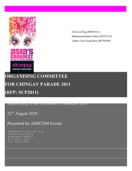 Organising Committee for Chingay Parade 2011 (Rfp: Scp2011)