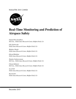 Real-Time Monitoring and Prediction of Airspace Safety