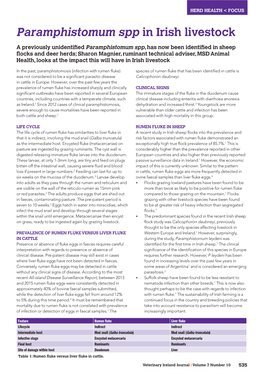 Paramphistomum Spp in Irish Livestock