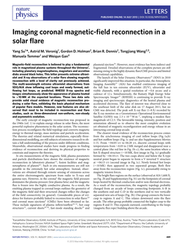 Imaging Coronal Magnetic-Field Reconnection in a Solar Flare