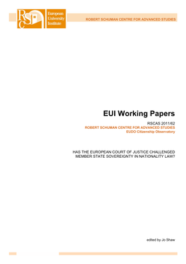 EUI Working Papers