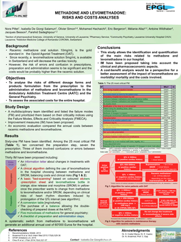 Methadone and Levomethadone: Risks and Costs Analyses