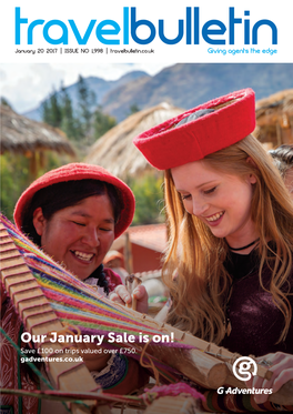 Our January Sale Is On! Save £100 on Trips Valued Over £750