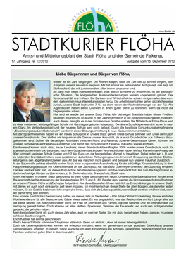 Amts- Und Mitteilungsblatt Der Stadt Flöha Und Der Gemeinde Falkenau 17