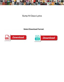 Sump N Claus Lyrics