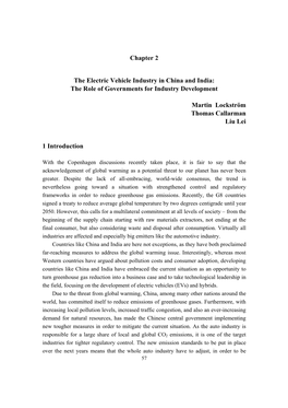 Chapter 2 the Electric Vehicle Industry in China and India