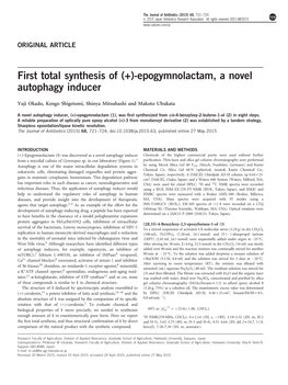 First Total Synthesis of (&Plus;)