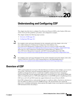 Understanding and Configuring CDP