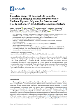 Binuclear Copper(I) Borohydride Complex Containing Bridging Bis