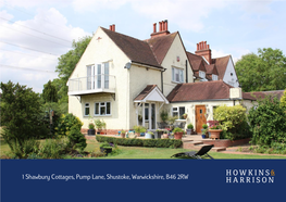 1 Shawbury Cottages, Pump Lane, Shustoke, Warwickshire, B46 2RW