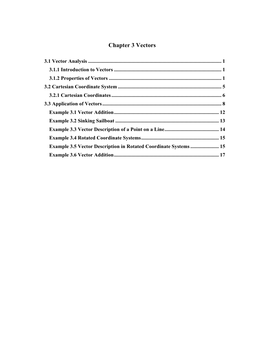 Chapter 3 Vectors