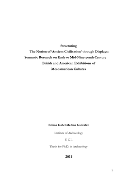 Ancient Civilisation’ Through Displays: Semantic Research on Early to Mid-Nineteenth Century British and American Exhibitions of Mesoamerican Cultures