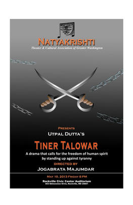 Playbill-Tiner-Talowar.Pdf