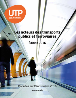 Les Acteurs Des Transports Publics Et Ferroviaires