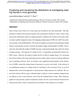 Clustering and Visualizing the Distribution of Overlapping Reading