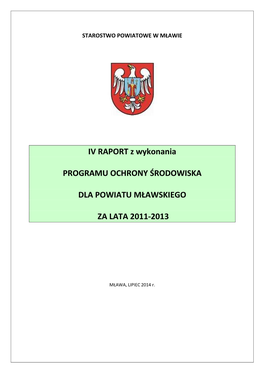 Raport POS M³awski 2011-2012. 9.08.2014