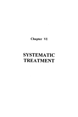 Systematic Treatment Vi : Systematic Treatment