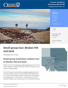 Broken Hill | Outback Australia Tour for Seniors