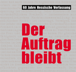 Broschüre Hessische Verfassung
