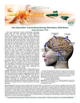 How Alpha-Stim® Cranial Electrotherapy Stimulation (CES) Works