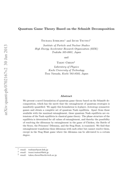 Arxiv:Quant-Ph/0702167V2 30 Jan 2013