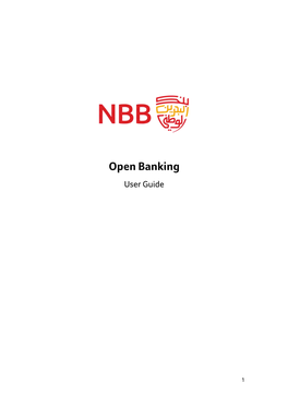 Open Banking User Guide