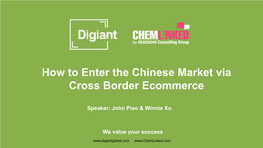 Cross-Border E-Commerce