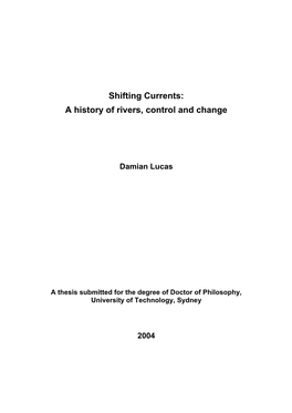 Shifting Currents: a History of Rivers, Control and Change