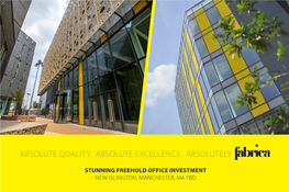 Stunning Freehold Office Investment New Islington, Manchester, M4 7Bd an Absolutely Investment