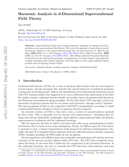 Arxiv:2009.00393V2 [Hep-Th] 26 Jan 2021 Supersymmetric Localisation and the Conformal Bootstrap
