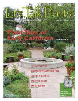July 2011, Number 202 Plant Tales of Early California See Page 1