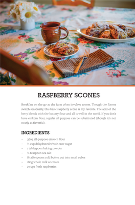 Raspberry Scones