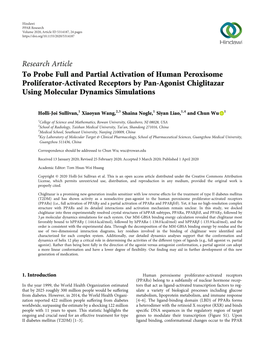 Research Article to Probe Full and Partial Activation