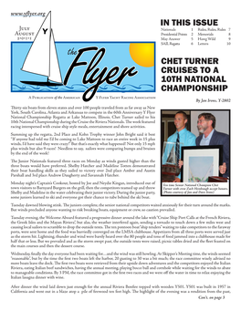 In This Issue Chet Turner Cruises to a 10Th National