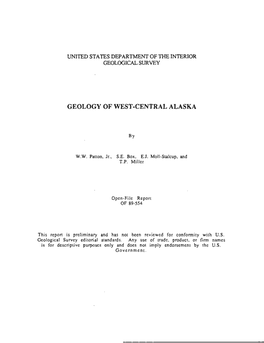 Geology of West-Central Alaska